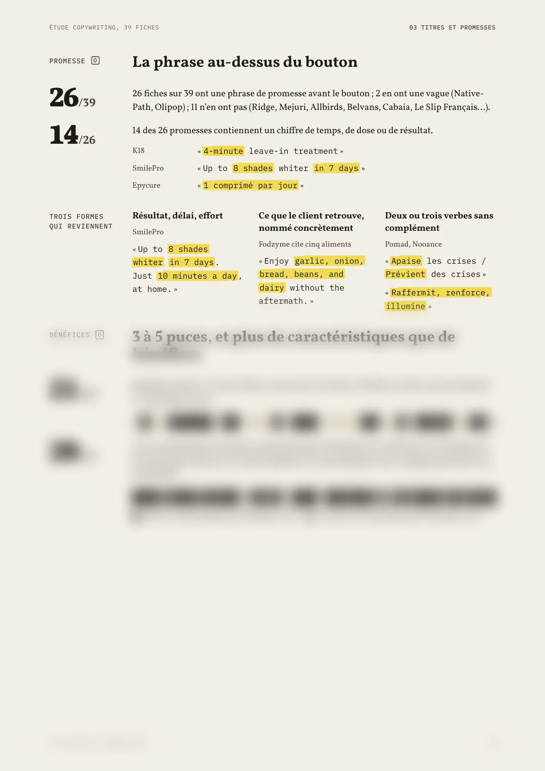 Page 8 : la phrase au-dessus du bouton
