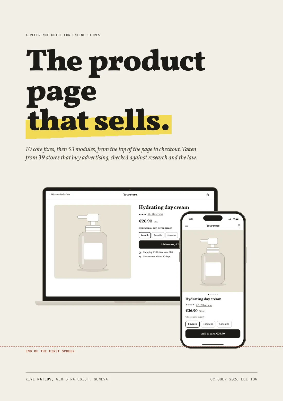 Cover of “The Product Page That Sells”